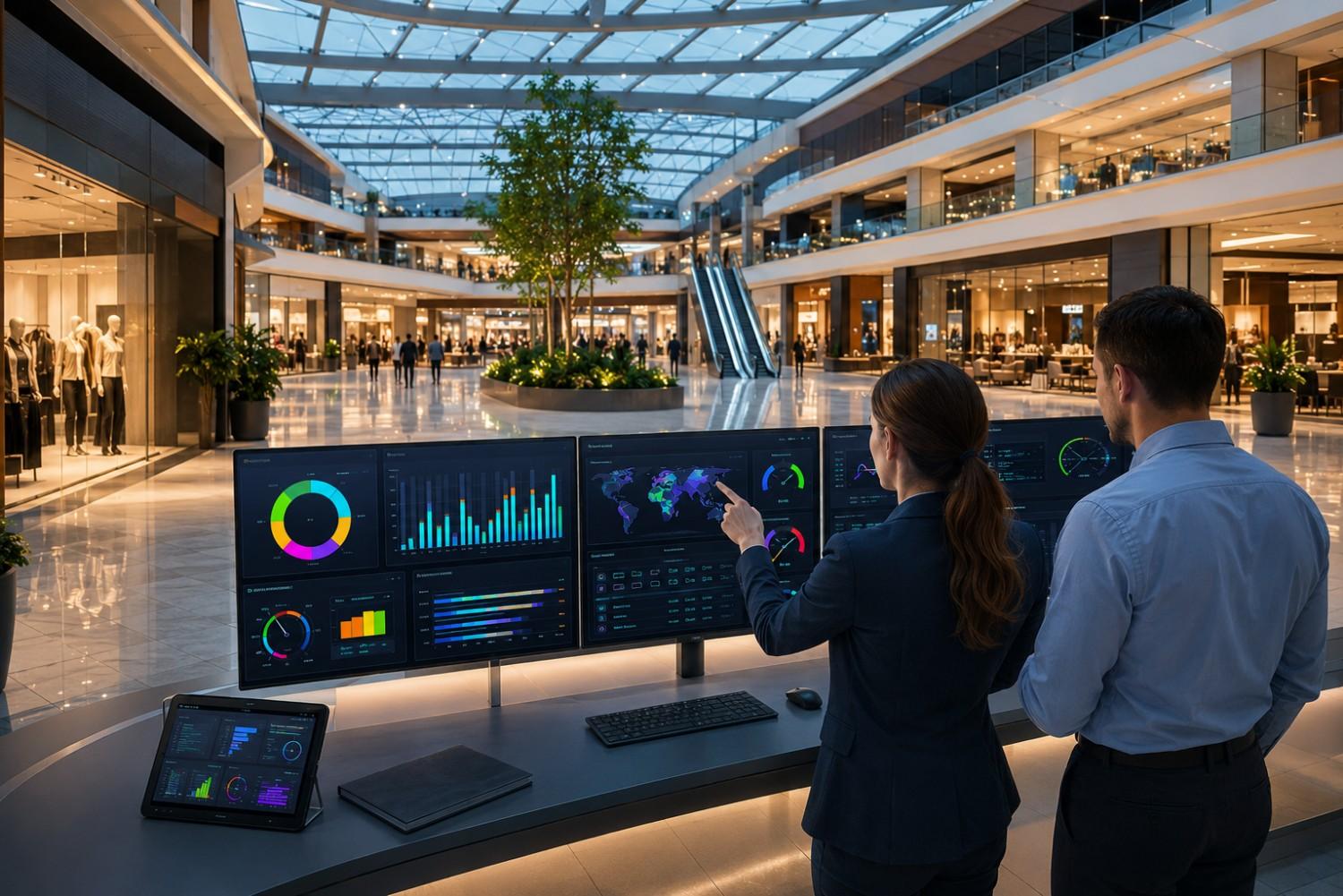 Premium retail mall interior